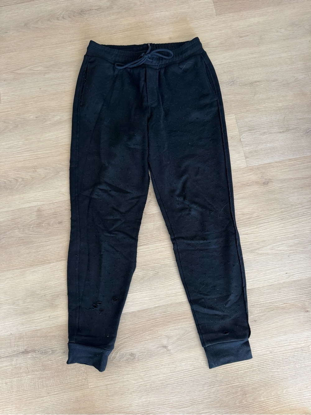 Alo Black Drawstring Jogger Sweatpants